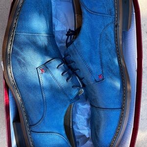 Elegant Blue Oxford Shoes for Men